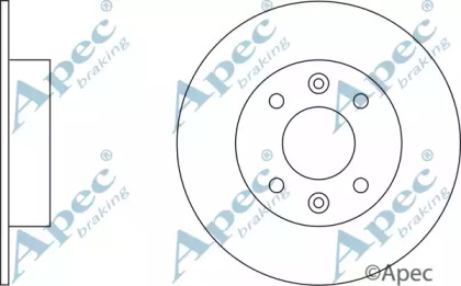 Тормозной диск APEC braking DSK184