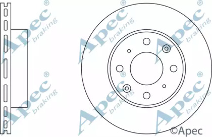 Тормозной диск APEC braking DSK187