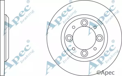 Тормозной диск APEC braking DSK189