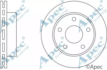 Тормозной диск APEC braking DSK191