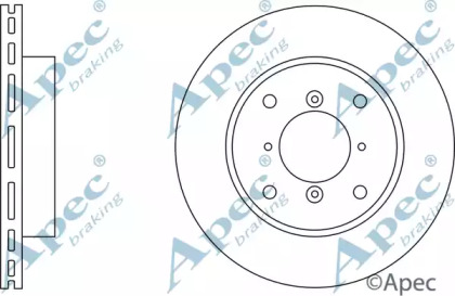 Тормозной диск APEC braking DSK196