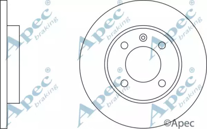 Тормозной диск APEC braking DSK197