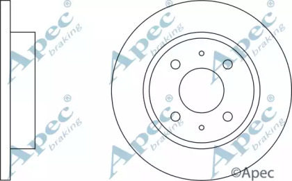 Тормозной диск APEC braking DSK198