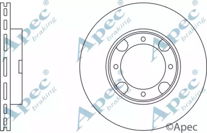 Тормозной диск APEC braking DSK204