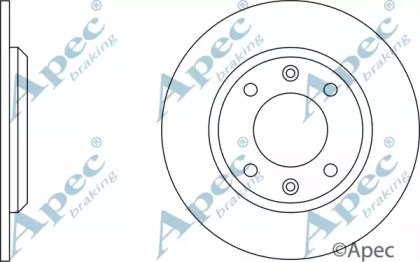 Тормозной диск APEC braking DSK205