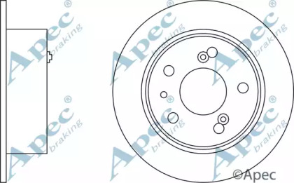 Тормозной диск APEC braking DSK206