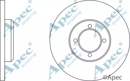 Тормозной диск APEC braking DSK207