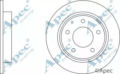 Тормозной диск APEC braking DSK500