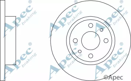 Тормозной диск APEC braking DSK503