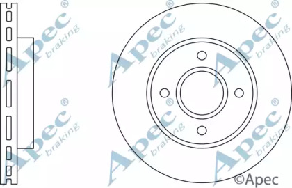 Тормозной диск APEC braking DSK504