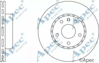 Тормозной диск APEC braking DSK513