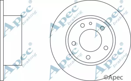 Тормозной диск APEC braking DSK515