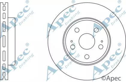 Тормозной диск APEC braking DSK516