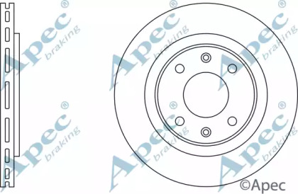 Тормозной диск APEC braking DSK519