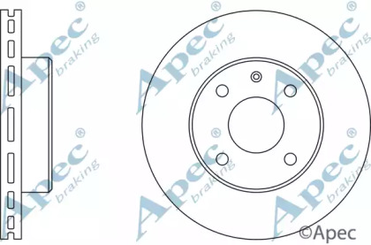 Тормозной диск APEC braking DSK525