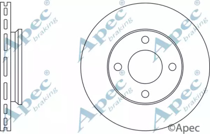 Тормозной диск APEC braking DSK526