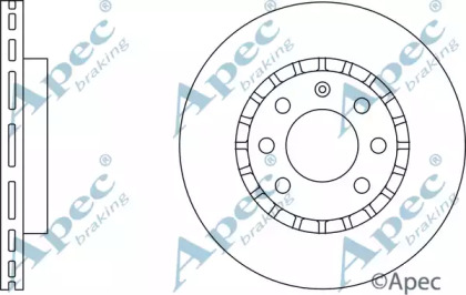 Тормозной диск APEC braking DSK532