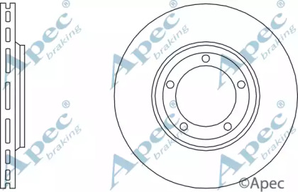 Тормозной диск APEC braking DSK538