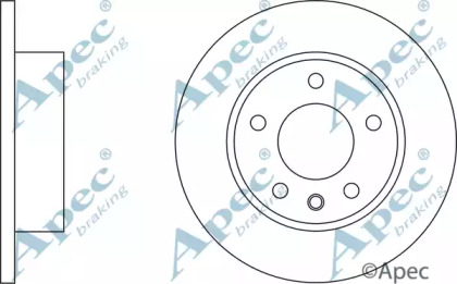 Тормозной диск APEC braking DSK540