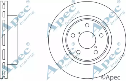 Тормозной диск APEC braking DSK543