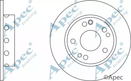 Тормозной диск APEC braking DSK545