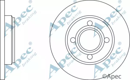 Тормозной диск APEC braking DSK546