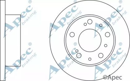 Тормозной диск APEC braking DSK548