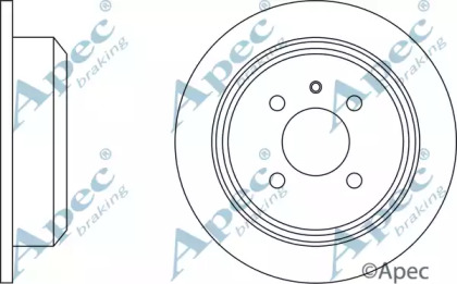 Тормозной диск APEC braking DSK553