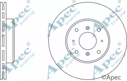 Тормозной диск APEC braking DSK555