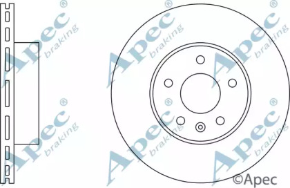 Тормозной диск APEC braking DSK556