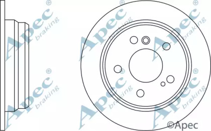 Тормозной диск APEC braking DSK558