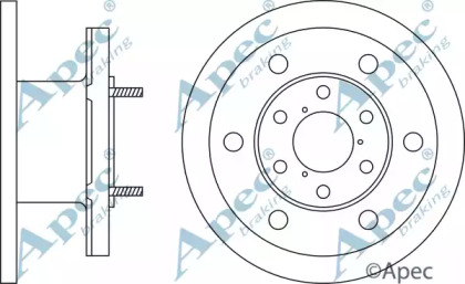 Тормозной диск APEC braking DSK559