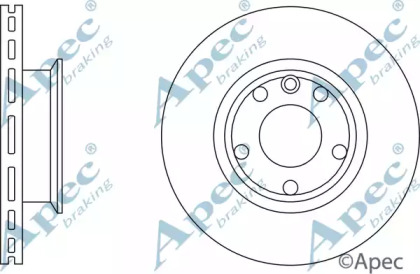 Тормозной диск APEC braking DSK560