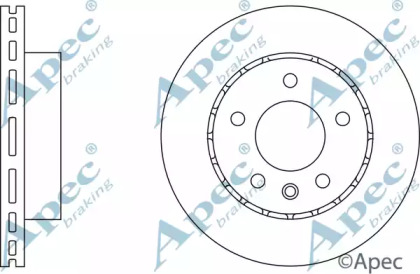 Тормозной диск APEC braking DSK562