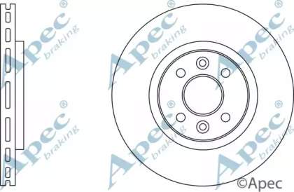 Тормозной диск APEC braking DSK563