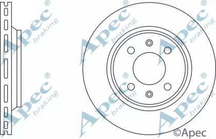 Тормозной диск APEC braking DSK564