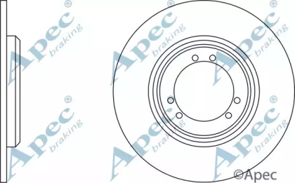 Тормозной диск APEC braking DSK566