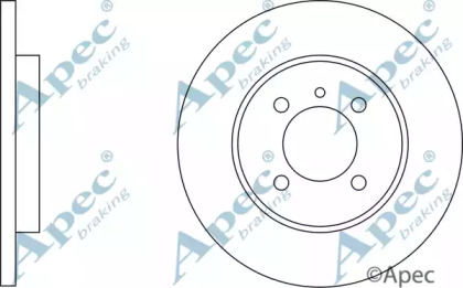 Тормозной диск APEC braking DSK567