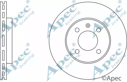 Тормозной диск APEC braking DSK568