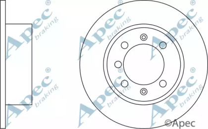 Тормозной диск APEC braking DSK569