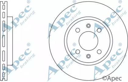 Тормозной диск APEC braking DSK573