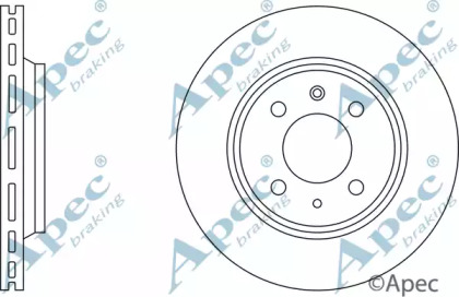 Тормозной диск APEC braking DSK577