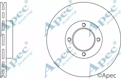 Тормозной диск APEC braking DSK581