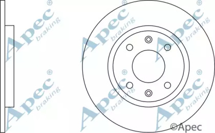 Тормозной диск APEC braking DSK583