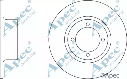 Тормозной диск APEC braking DSK586