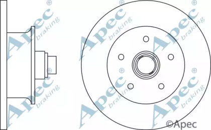 Тормозной диск APEC braking DSK588