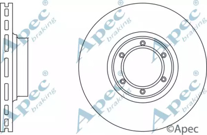 Тормозной диск APEC braking DSK589