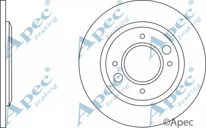 Тормозной диск APEC braking DSK594