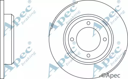 Тормозной диск APEC braking DSK598