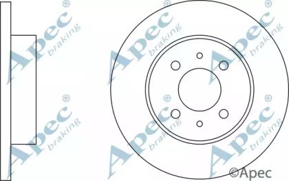 Тормозной диск APEC braking DSK603